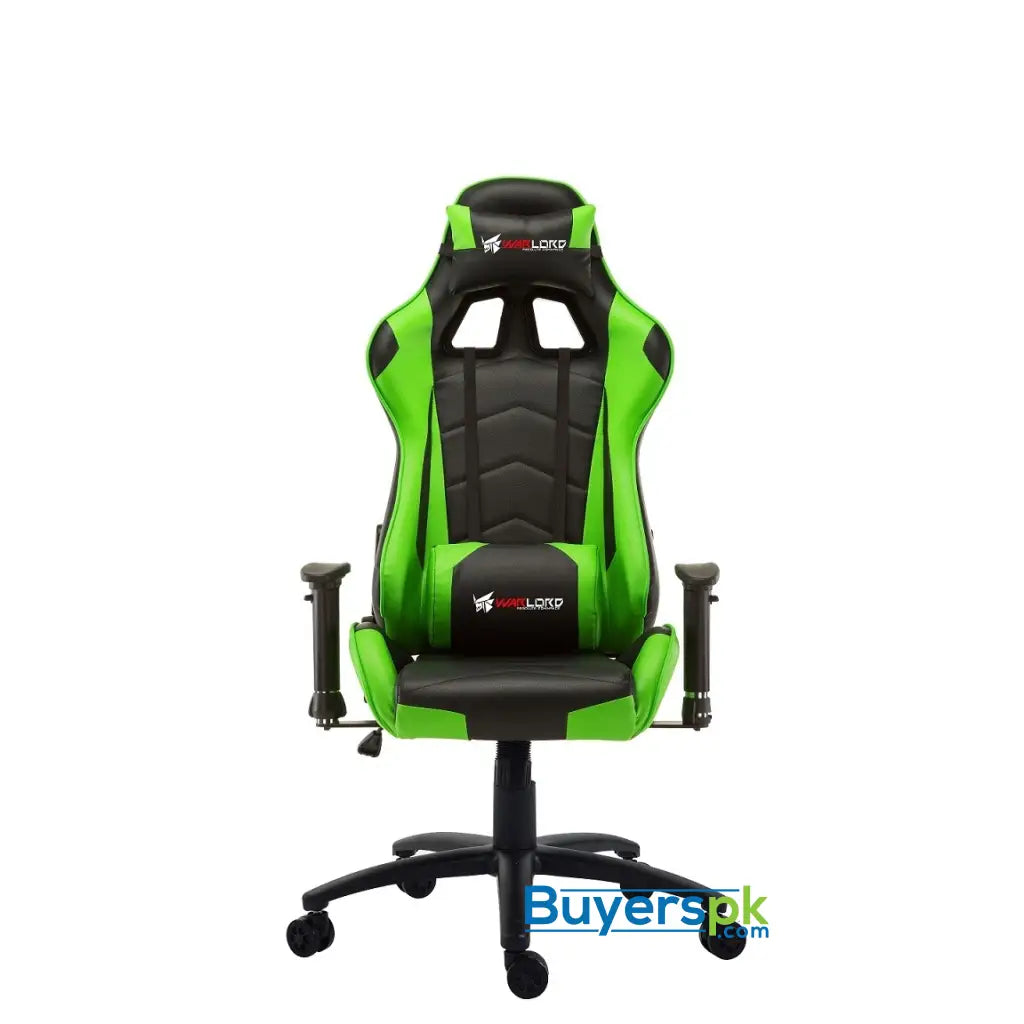 Warlord Huntsmen Gaming Chair - Black/Green Huntsmen-Green - Chair Warlord Huntsmen Gaming Chair - Black/Green Huntsmen-Green - Chair